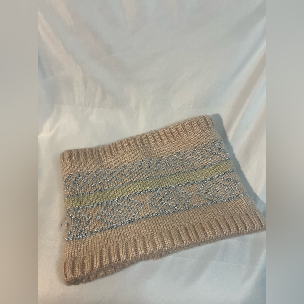 MUDD Cream Fair Isle Textured warmth insole Snood